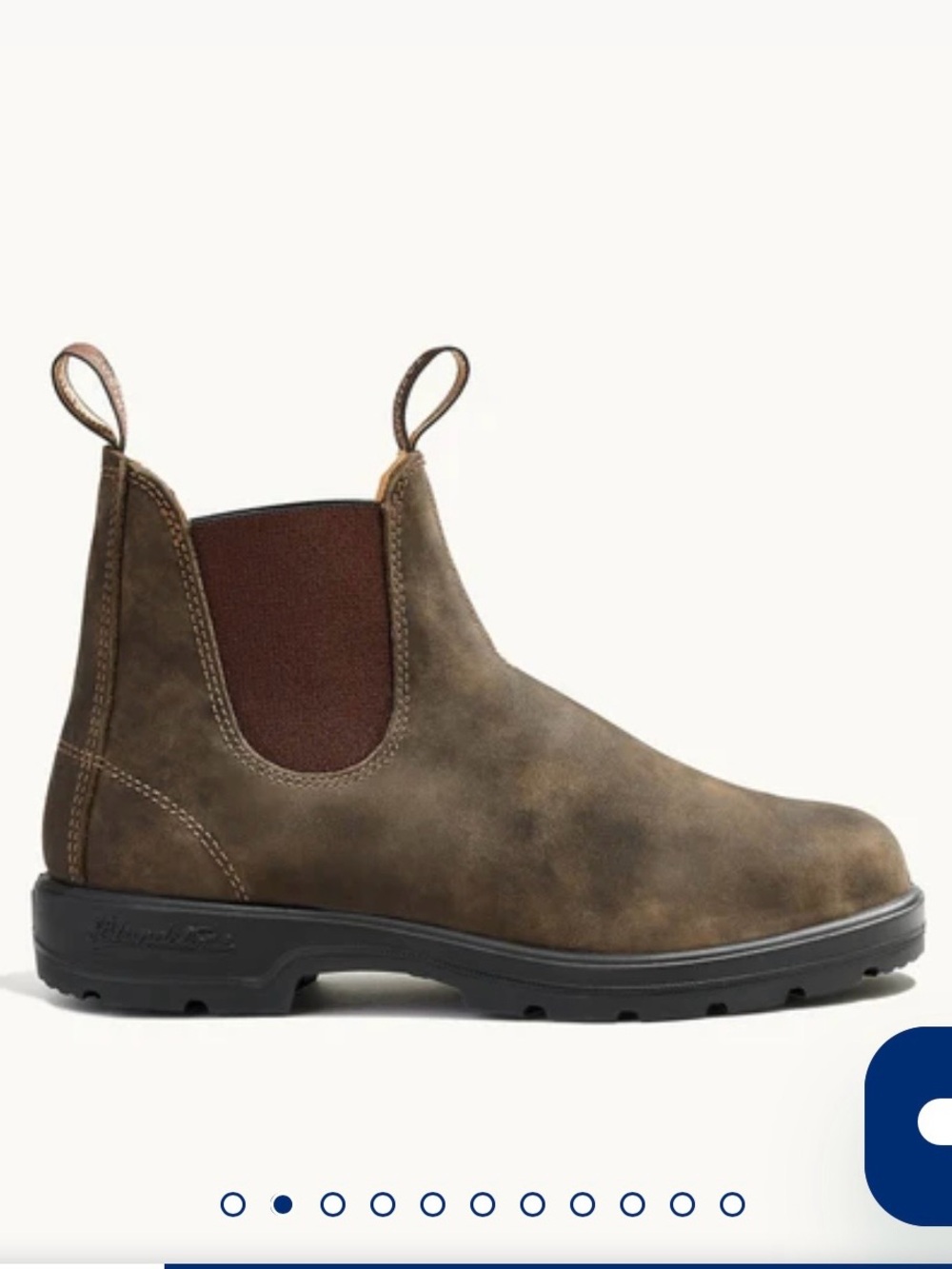 Mens Blundstone Classic 585 Leather Chelsea Boot Rustic Brown US 10.5 / AUS 9.5